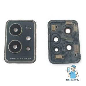 Camera Lens Glass with Frame for vivo Y75 5G Black